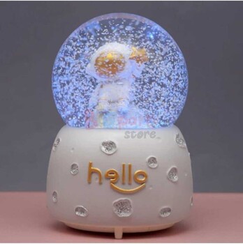 Kar Küresi Orta Boy Pilli Astronot - 5