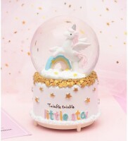 Kar Küresi Orta Boy Pilli Unicorn - 2