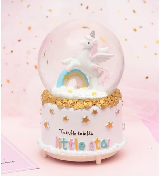 Kar Küresi Orta Boy Pilli Unicorn - 2