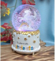 Kar Küresi Orta Boy Pilli Unicorn - 3