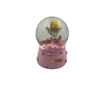 Kar Küresi Peri Kızı Işıklı 7 Cm Pembe - 2