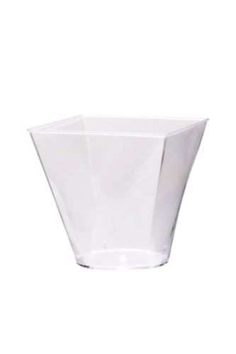 Mika Kare Kase 60 ML Şeffaf 25 Parça - Metplast