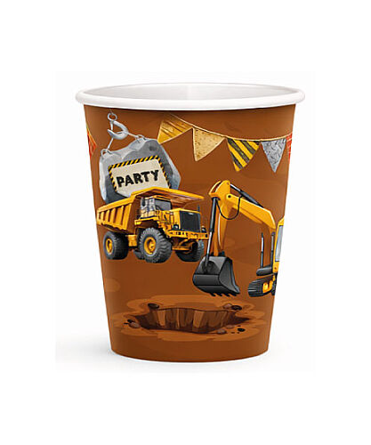 Karton Bardak İnşaat 8 Parça - 