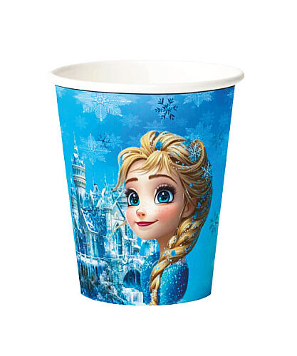 Karton Bardak Kar Prensesi 8 Parça - 