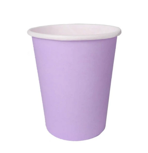 Karton Bardak Makaron Lila 8 Parça - 