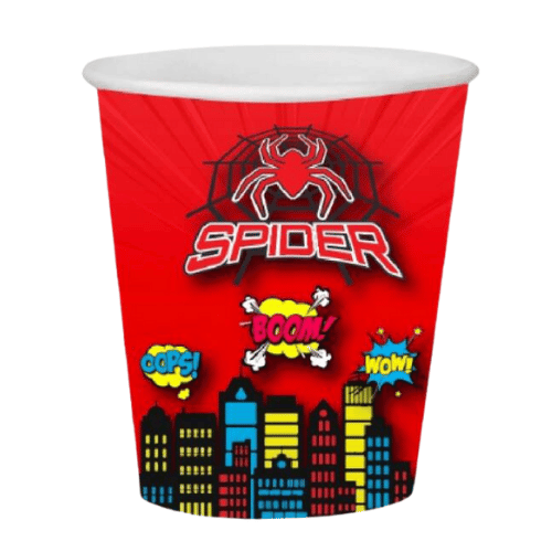 Karton Bardak Spider 8 Parça - 