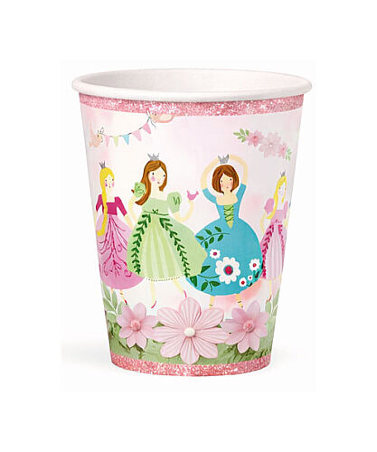 Karton Bardak Prensesler 23 cm 8 Parça - 