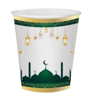Karton Bardak Ramazan Beyaz 8 Parça - 1