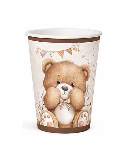 Karton Bardak Teddy Bear 8 Parça - 