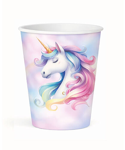 Karton Bardak Unicorn 8 Parça - 