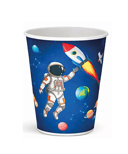 Karton Bardak Uzay 8 Parça - 