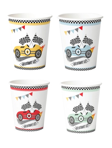 Karton Bardak Yarış Arabası 8 Parça - 