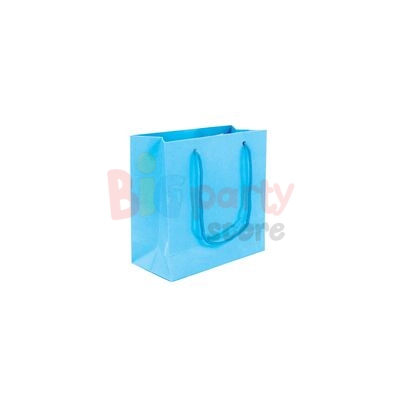 Karton Çanta 11 x 11 x 5 Cm Mavi 50 Parça - 1