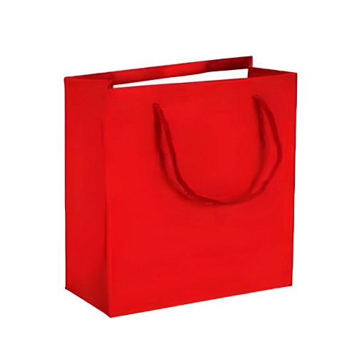 Karton Çanta 11 x 11 x 5 Cm Kırmızı 50 Parça - 1