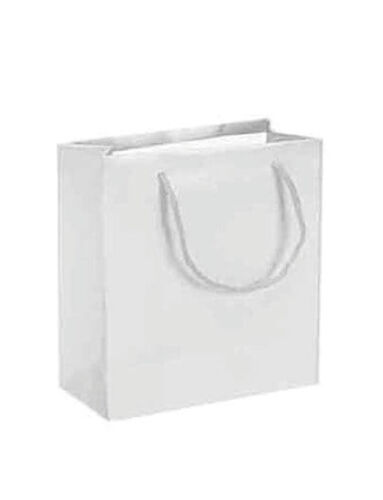 Karton Çanta 11 x 11 x 5 Cm Beyaz 50 Parça - 