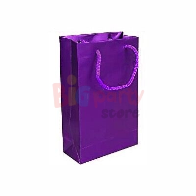 Karton Çanta 12 x 17 x 5 Cm Mor 25 Parça - 1