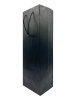 Karton Çanta 12x35x9 Cm Şişe Boy Varaklı 10 Parça Siyah - 1