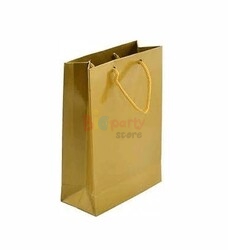Karton Çanta 17 x 25 x 5 Cm Altın 25 Parça - 1