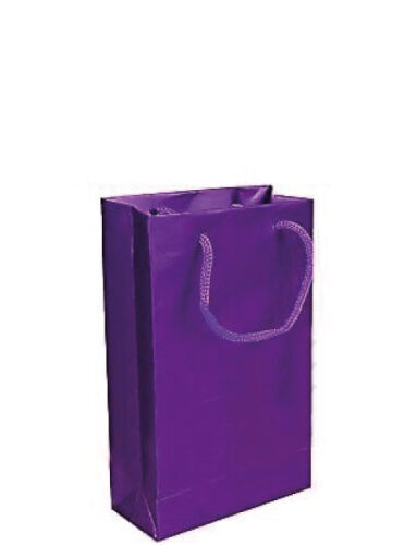 Karton Çanta 17 x 25 x 5 Cm Mor 25 Parça - 1