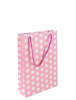 Karton Çanta 17 x 25 x 5 Cm Puanlı Pembe 25 Parça - 1