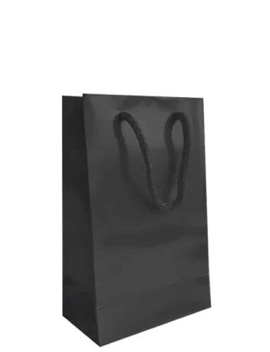 Karton Çanta 17 x 25 x 5 Cm Siyah 25 Parça - 