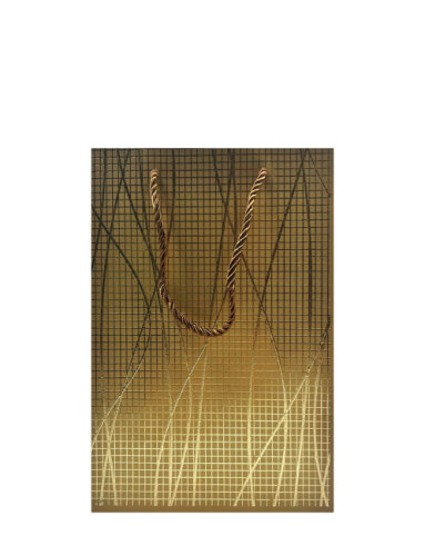 Karton Çanta 18x20x9 Cm Varaklı 10 Parça Altın - 3