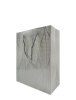 Karton Çanta 18x20x9 Cm Varaklı 10 Parça Gümüş - 1
