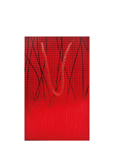 Karton Çanta 18x20x9 Cm Varaklı 10 Parça Kırmızı - 3