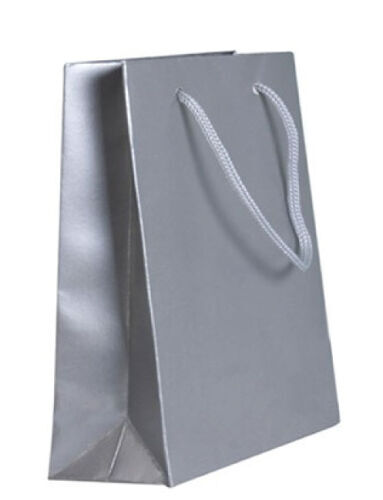 Karton Çanta 26 x 38 x 8 Cm Gümüş 25 Parça - 