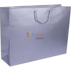Karton Çanta 54 x 38 x 13 Cm Gümüş 10 Parça - 1