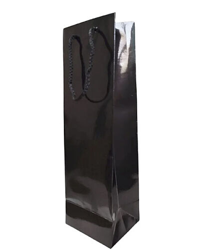 Karton Çanta Şişe Boy 12x38 10'lu Siyah - 