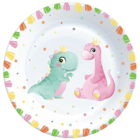 Karton Tabak Baby Dinozor 23 Cm 8 Parça - 