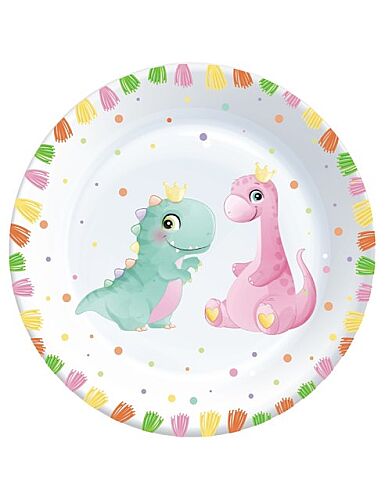Karton Tabak Baby Dinozor 23 Cm 8 Parça - 