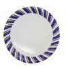 Karton Tabak Mor Şeritli 23 Cm 10 Parça - 1
