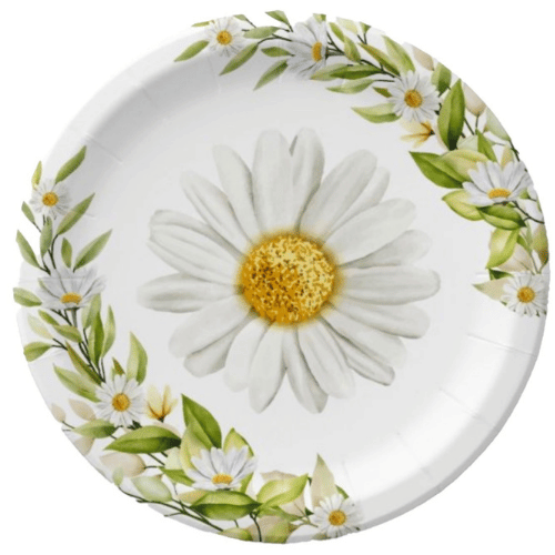 Karton Tabak Papatya 23 Cm 8 Parça - 1