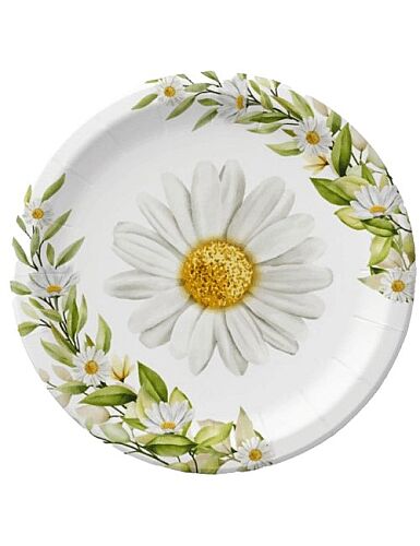 Karton Tabak Papatya 23 Cm 8 Parça - 