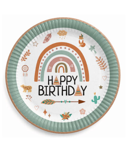 Karton Tabak Retro 23 Cm 8 Parça - 1