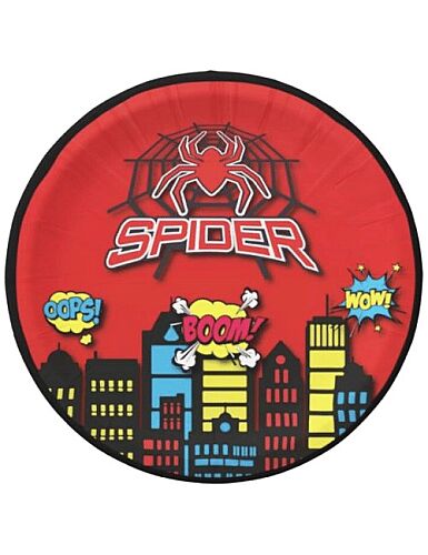 Karton Tabak Spider 23 Cm 8 Parça - 