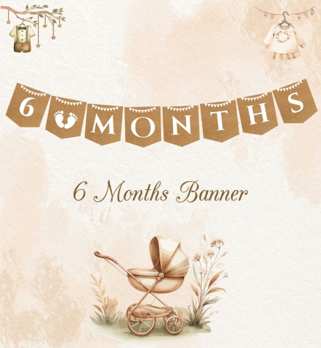 Karton Yazı 6 Months Banner - 1