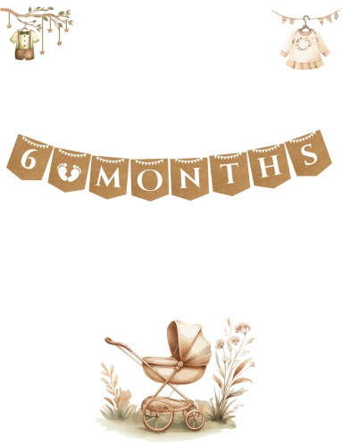 Karton Yazı 6 Months Banner - 2