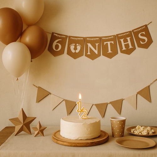 Karton Yazı 6 Months Banner - 3