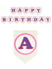 Kağıt Banner Happy Birthday Puanlı - 1