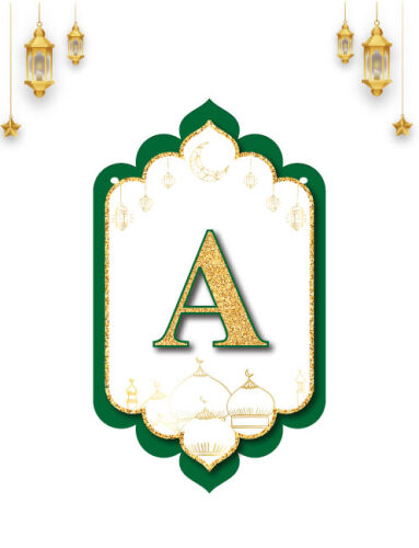 Karton Yazı Lüks Hoşgeldin Ramazan Banner 16 Parça - 2