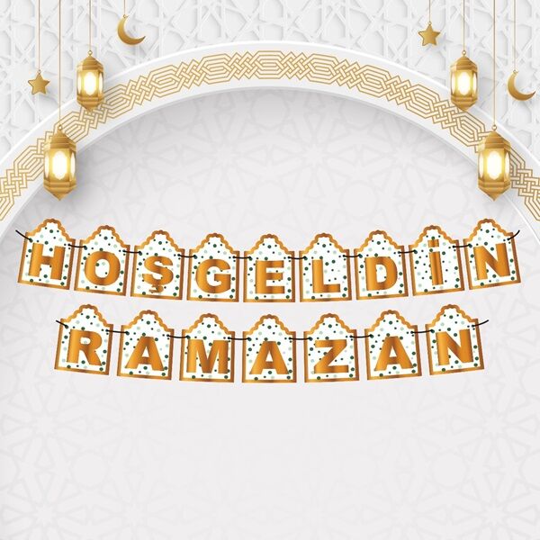 Karton Yazı Hoşgeldin Ramazan Banner Puanlı Temalı - 1