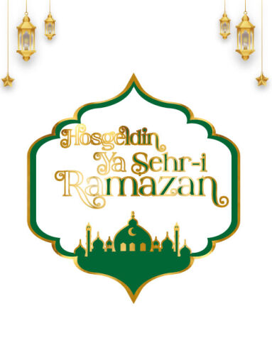 Karton Yazı Lüks Ramazan Varaklı Banner 10 Parça - 3