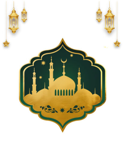 Karton Yazı Lüks Ramazan Varaklı Banner Yeşil Tema 10 Parça - 2
