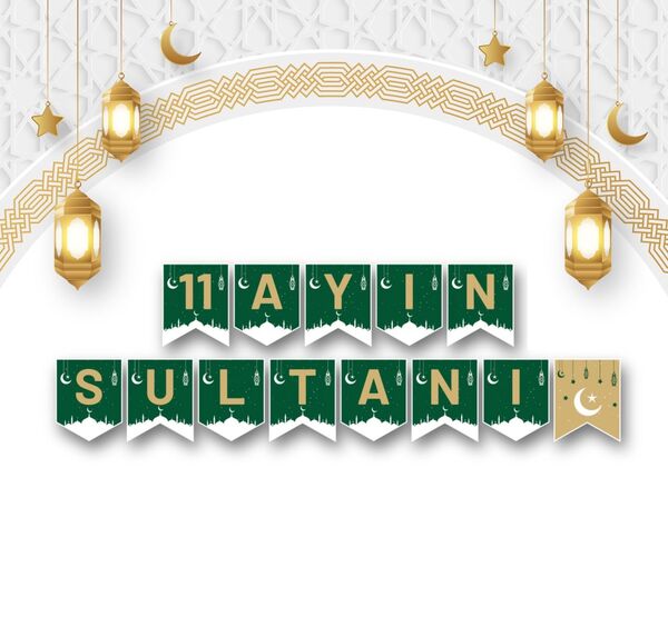 Karton Yazı Ramazan 11 Ayın Sultanı Banner - 1