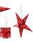 Karton Yıldız 3D Helogramlı 22 Cm Kırmızı - 2