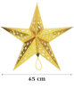 Tavan Süsü Karton Yıldız 3D Helogramlı 45 Cm Altın - 1