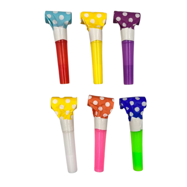 Yılanlı Düdük Puantiyeli Renkli 6 Parça - 